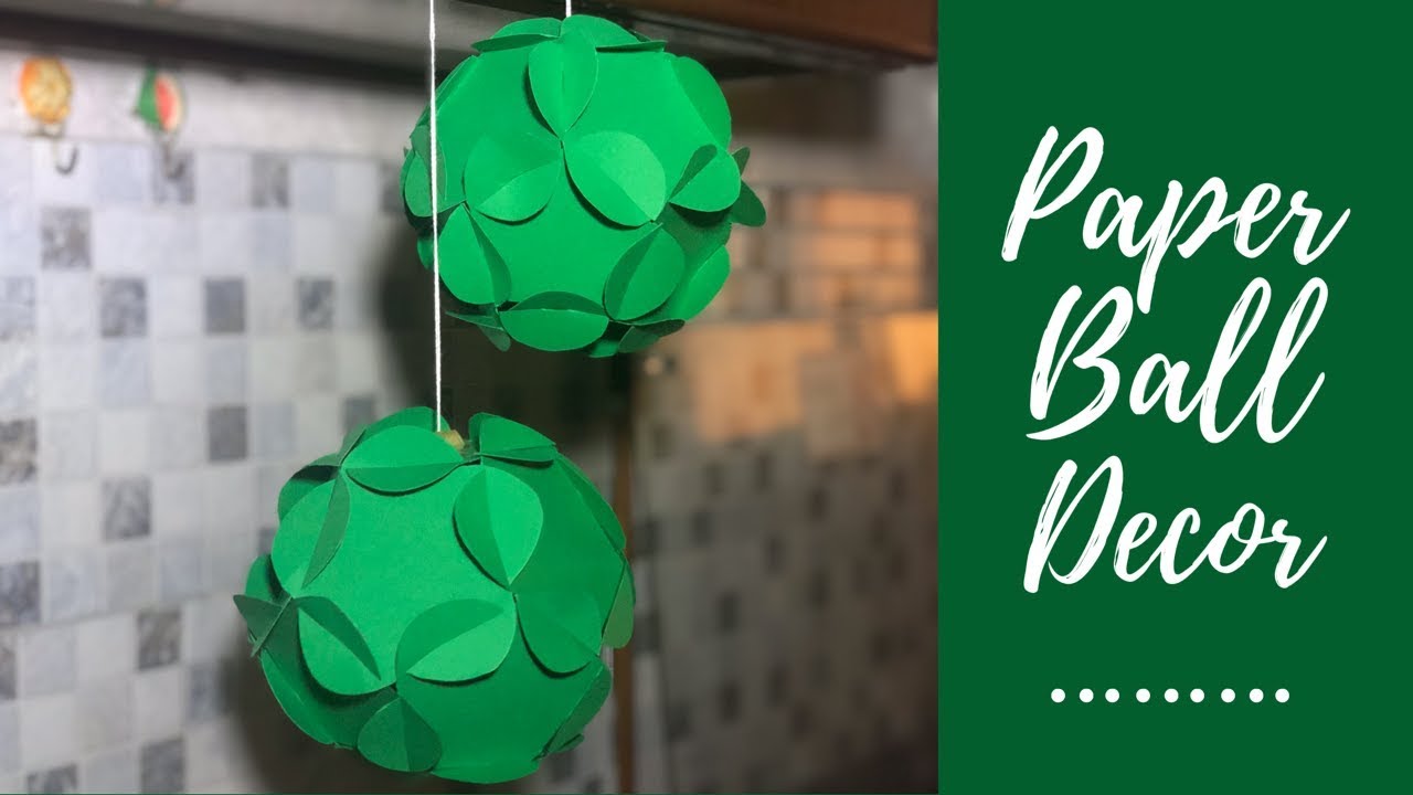 Christmas Ornaments/ Paper Party Ball Instructions / Paper Party Decorations Diy