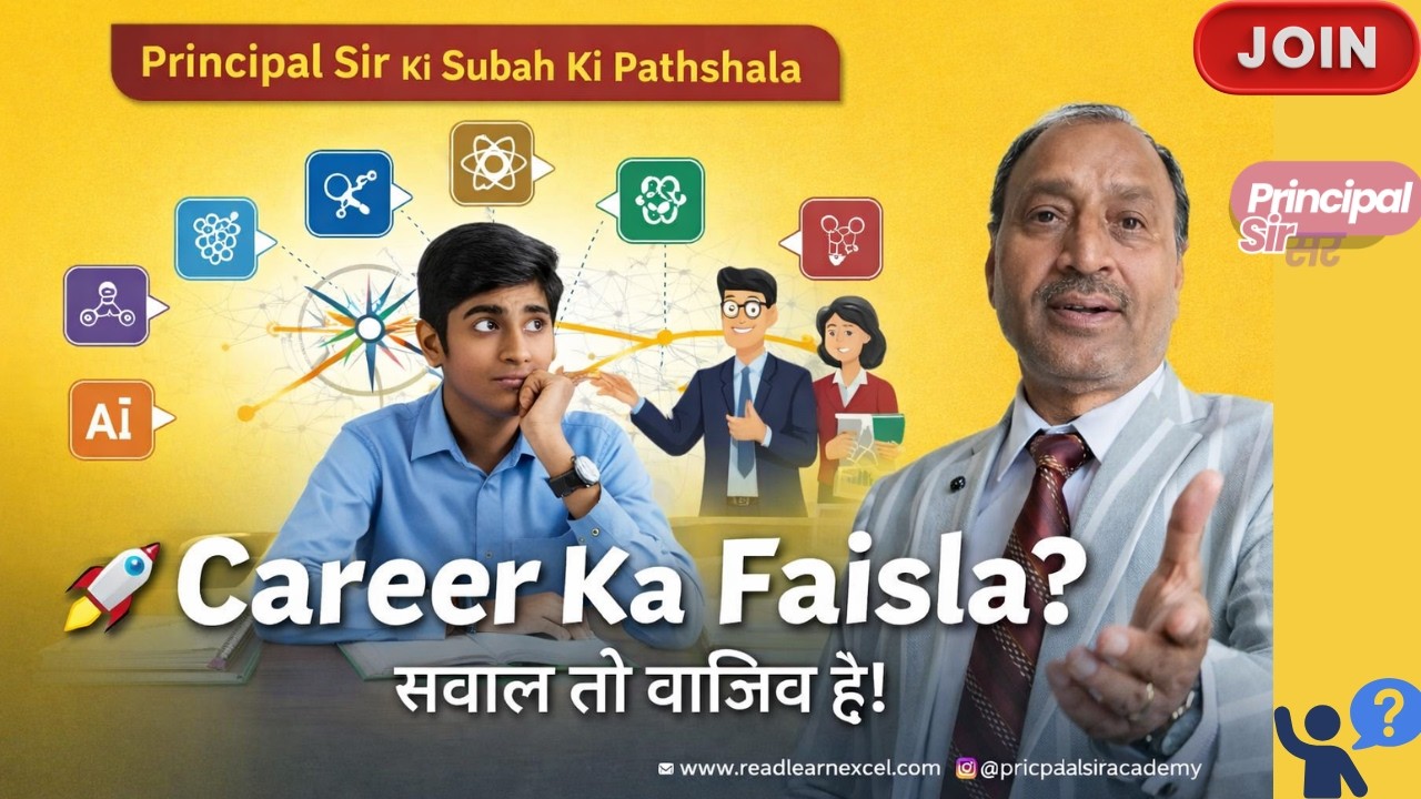 🎯 10वीं–12वीं के बाद क्या करें? | Career का सही फैसला | Principal Sir Motivation#careermotivation