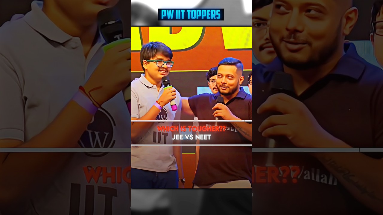 Which Is Toughest JEE vs NEET ⁉️💀 #pwjeeevent25 #physicswallah #pwians #shorts