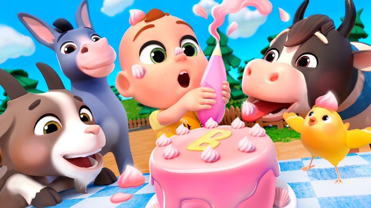 Pat A Cake Farm Animals Song + More Newborn Baby Songs & Nursery Rhymes
