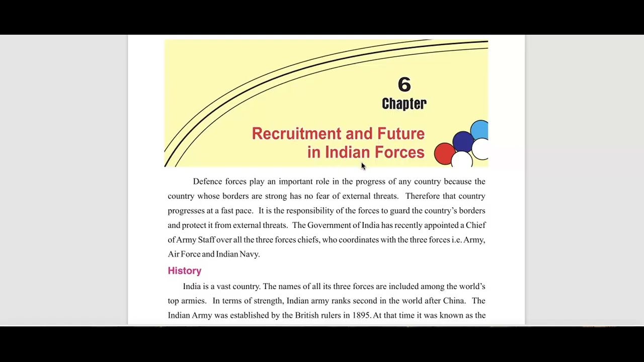 Class10 Physical Education PSEB Chapter 6 Recruitment & Future in Indian Forces #PSEB #IndianForces