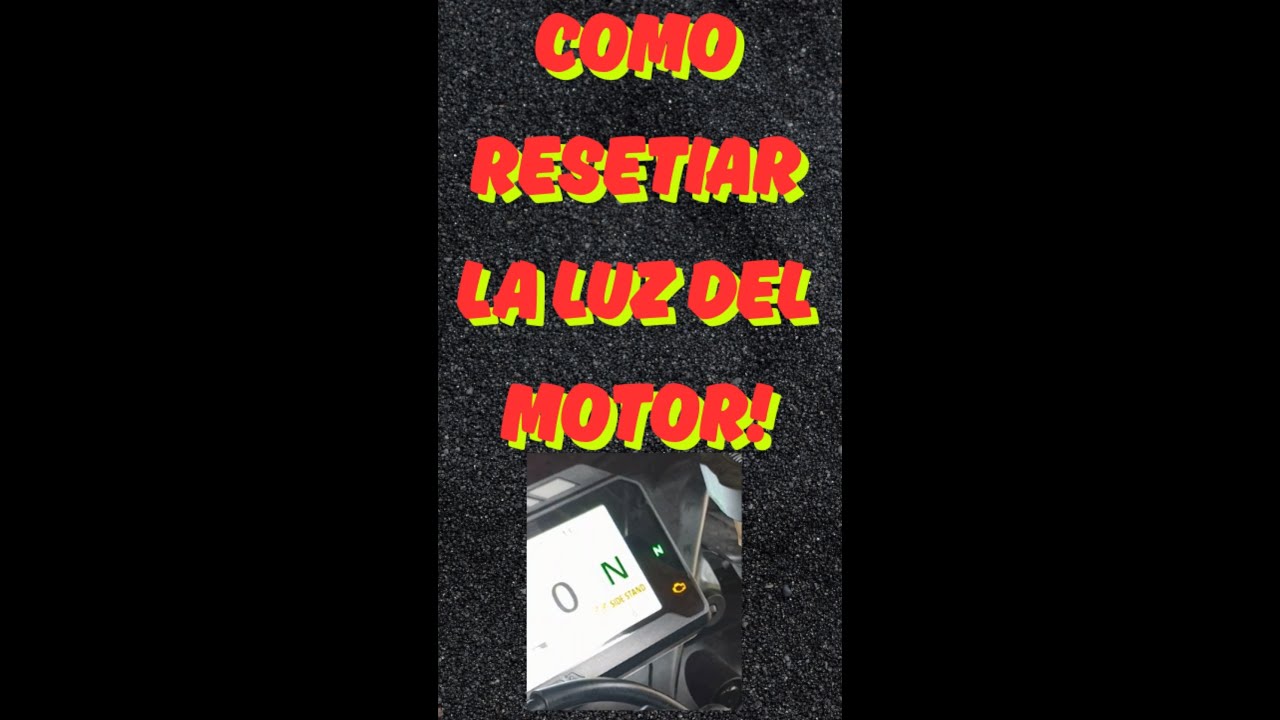 2017  Cbr1000rr Como resetear la luz del motor!