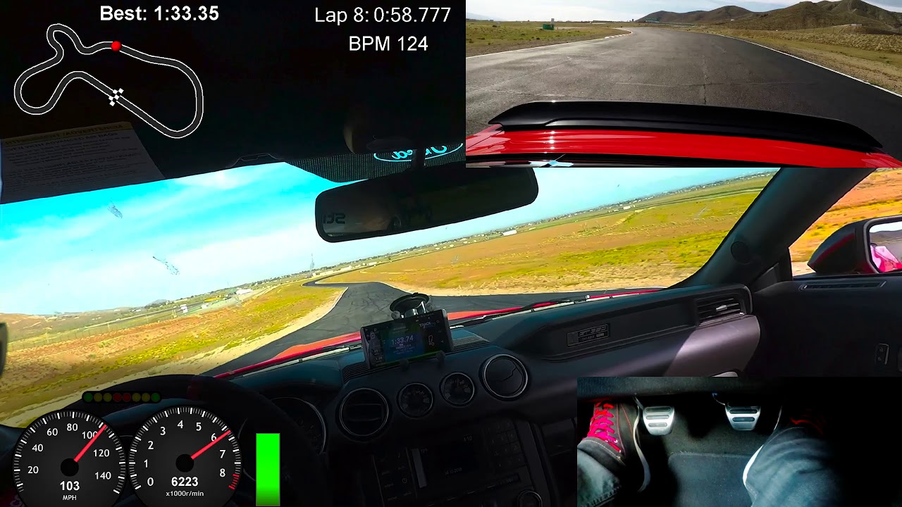 Shelby GT350, Willow Springs Raceway - 1:33.049 (2019-04-15)