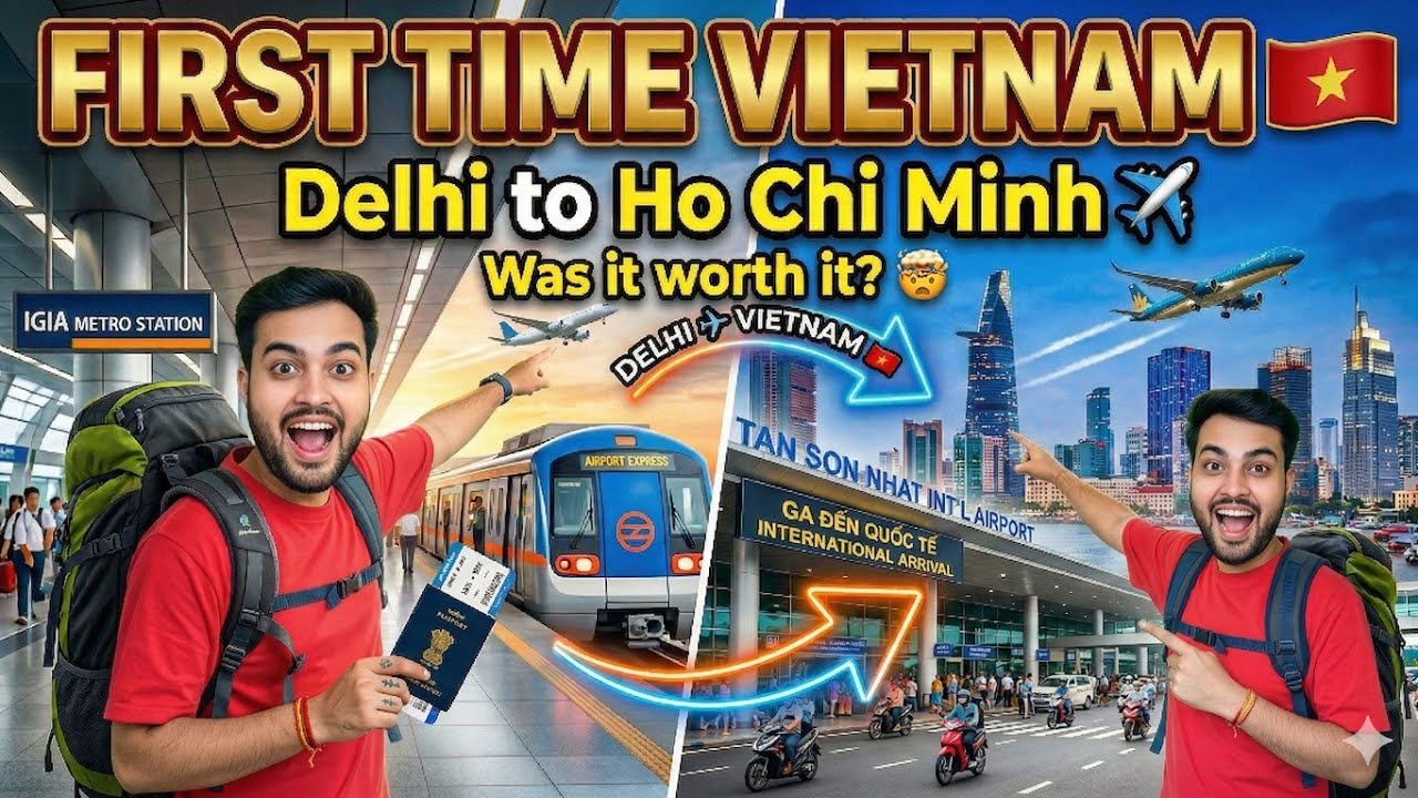👉 Delhi to Vietnam ✈️ First Day Experience 😱 | Airport to Airbnb