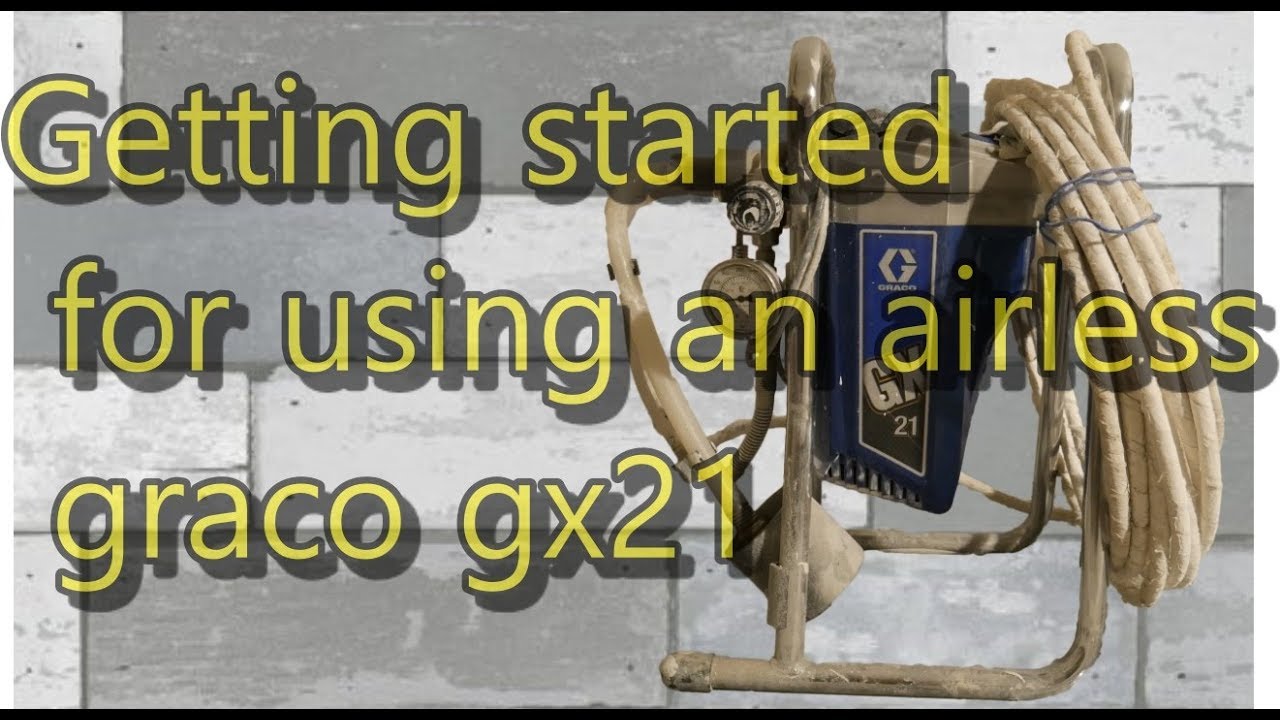 Начало работы с безвоздушным грако GX21