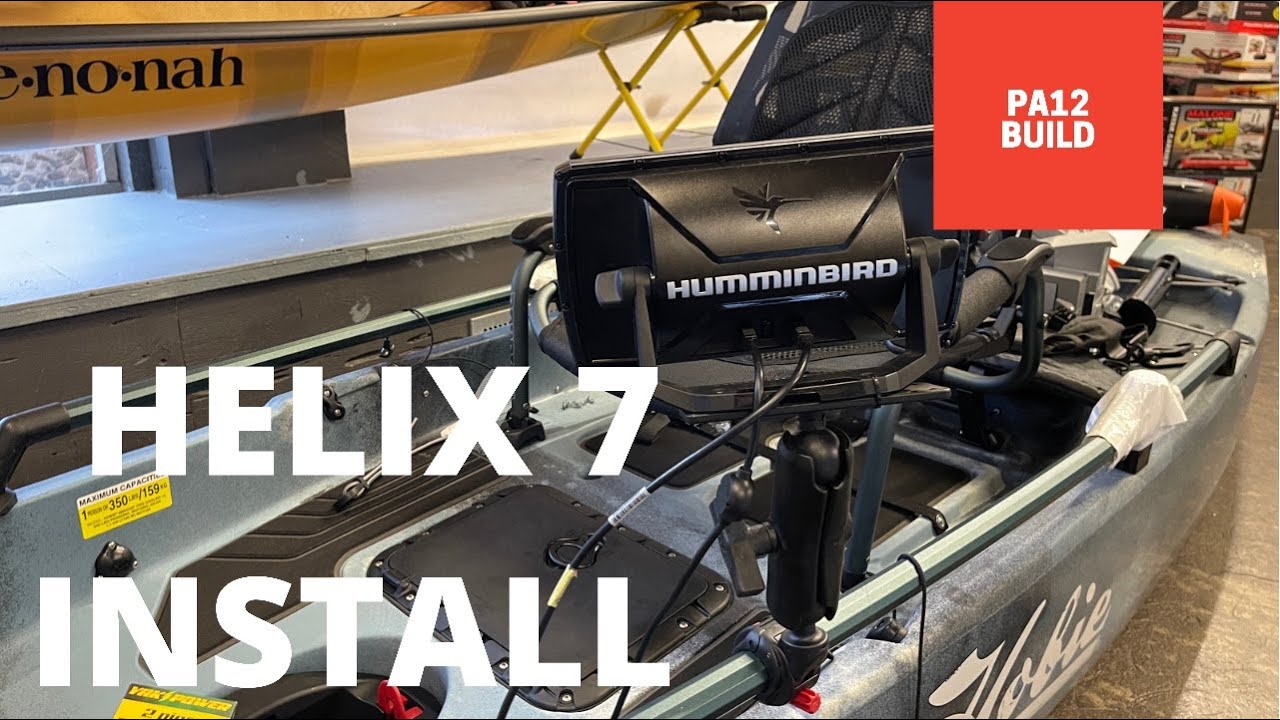 Hobie Pro Angler 12 MD360 Tournament Build Ep. 2 - Humminbird Helix 7 Install