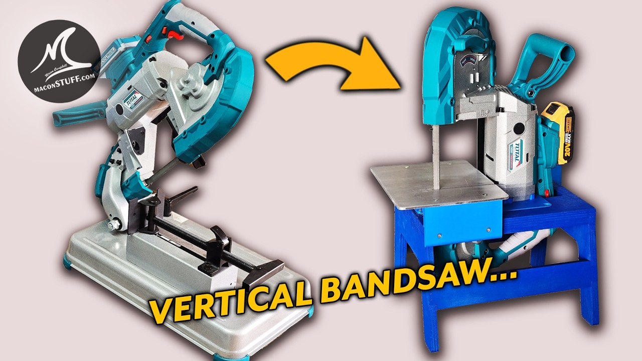 DIY Vertical Bandsaw Stand for my Cordless Cut-Off Bandsaw