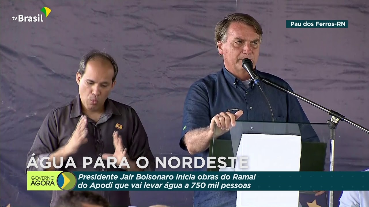 Assinatura da Ordem de Serviço do Ramal Apodi em Pau dos Ferros (RN)