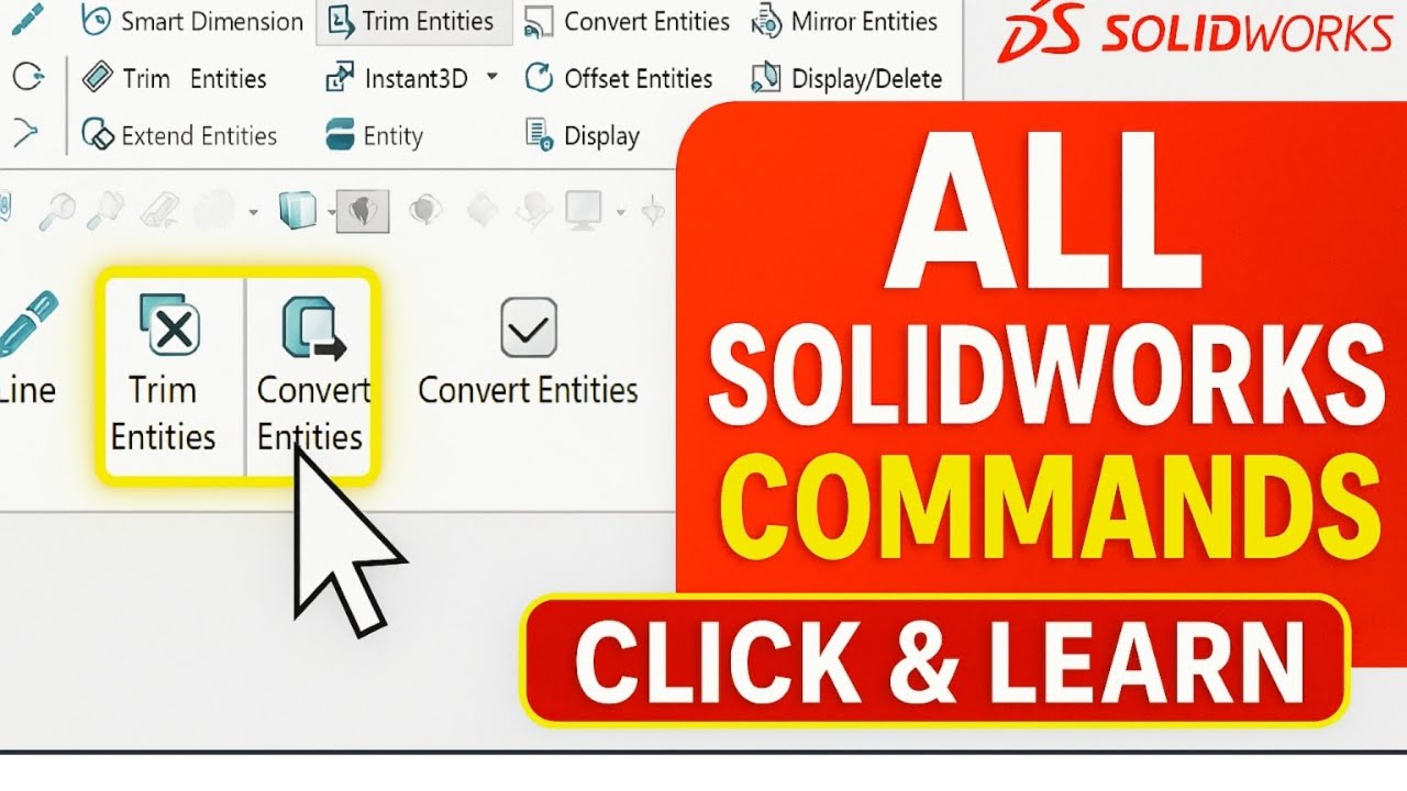 All SolidWorks Commands Explained | Complete SolidWorks Tutorial for Beginners #solidworks