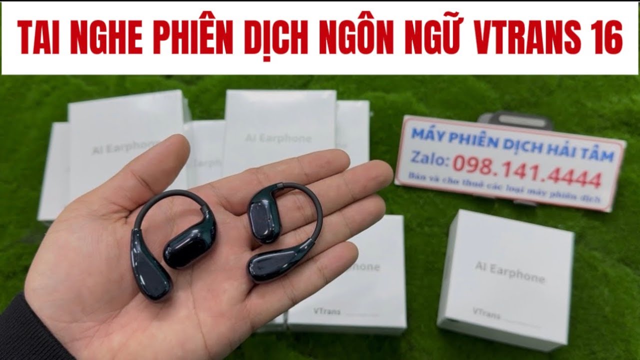 Hướng Dẫn Sử Dụng Tai Nghe Phiên Dịch Ngôn Ngữ Vtrans 16 Dịch 150 Loại Ngôn Ngữ Khác Nhau