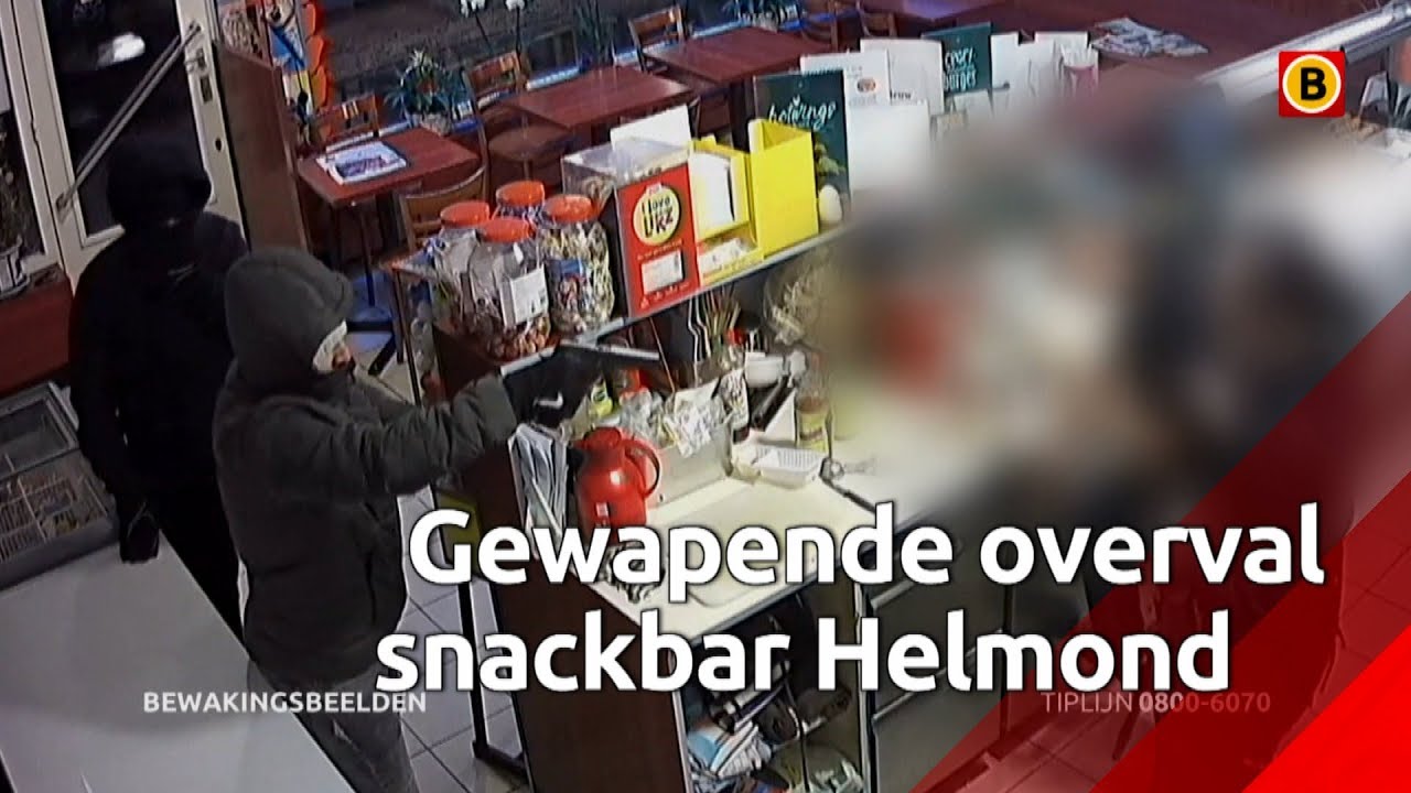 Snackbar Helmond twee keer overvallen [BEWAKINGSBEELDEN]