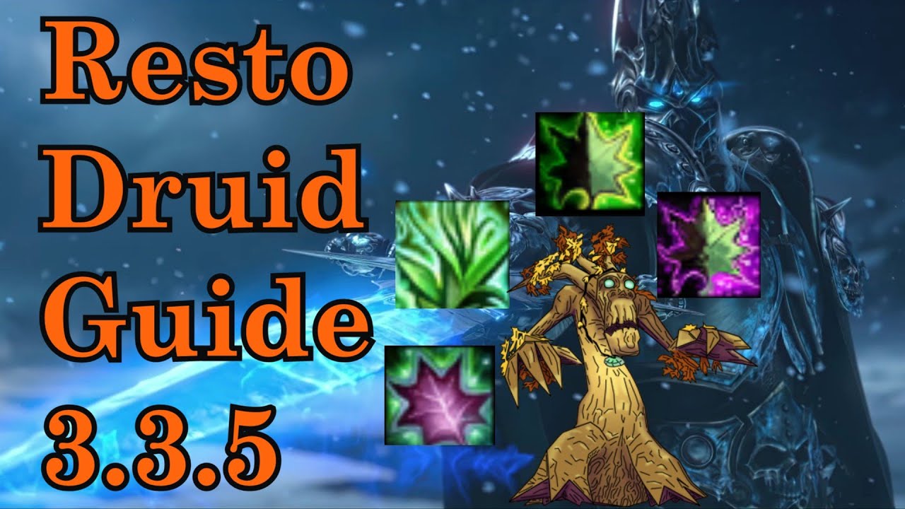 Resto Druid Guide for Classic Wrath of the Lich King 3.3.5 End Game gear (Check Pin in Comments)