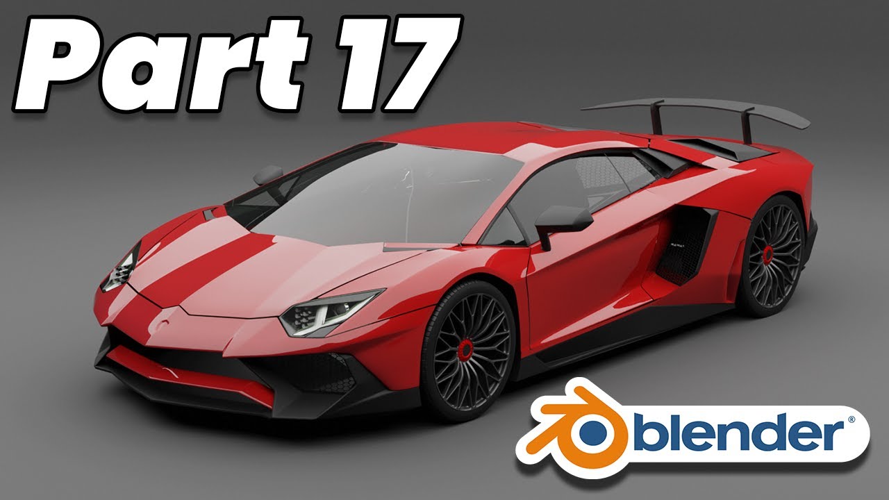 Part 17 (Taillights) - Car Modeling Complete Beginner Guide | Blender 3D  | Lamborghini Aventador