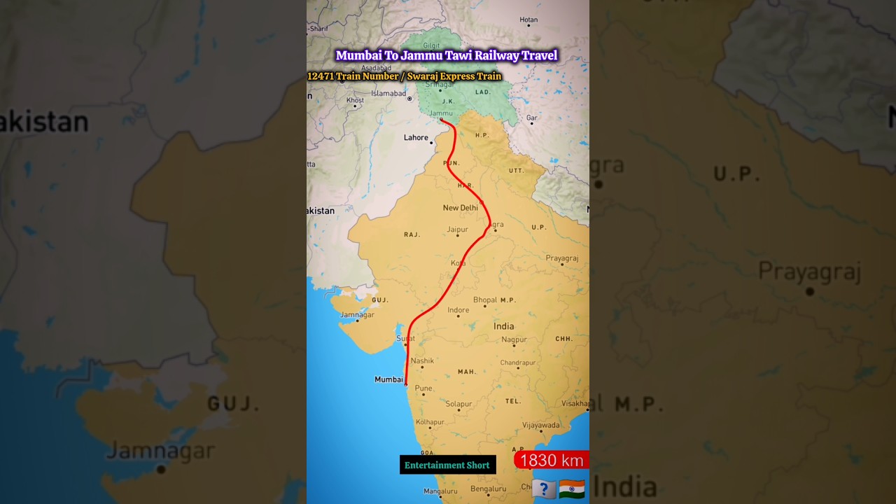 Mumbai To Jammu Swaraj Express / Railway Travel #mumbai #jammukashmir #railway #travel #Tawi #Train