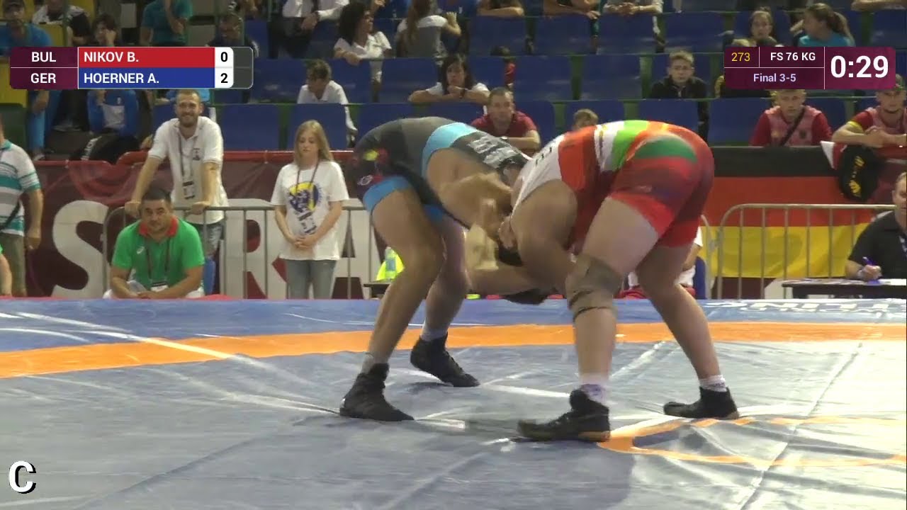BRONZE FS - 76 kg: A. HOERNER (GER) df. B. NIKOV (BUL) by VPO1, 10-1