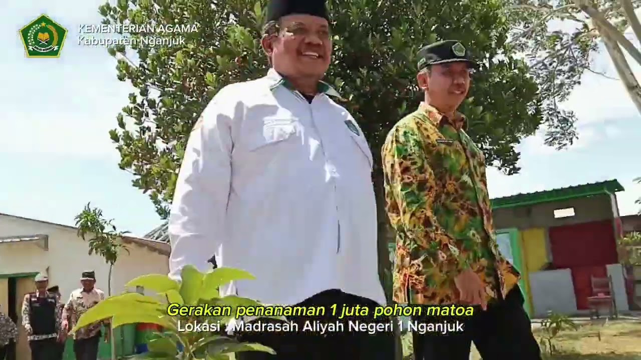 PENANAMAN 1 JUTA POHON MATOA | KEMENAG KABUPATEN NGANJUK DI MA NEGERI 1 NGANJUK