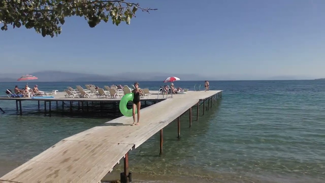 Last Sunday of October 2024 in the cafe of Dassia beach Hotel, in Dassia ,Corfu ,Greece.