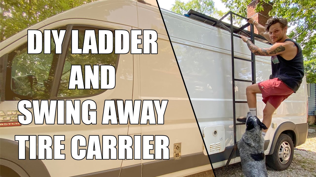 Building Our Own Ladder and Tire Carrier For The Van!