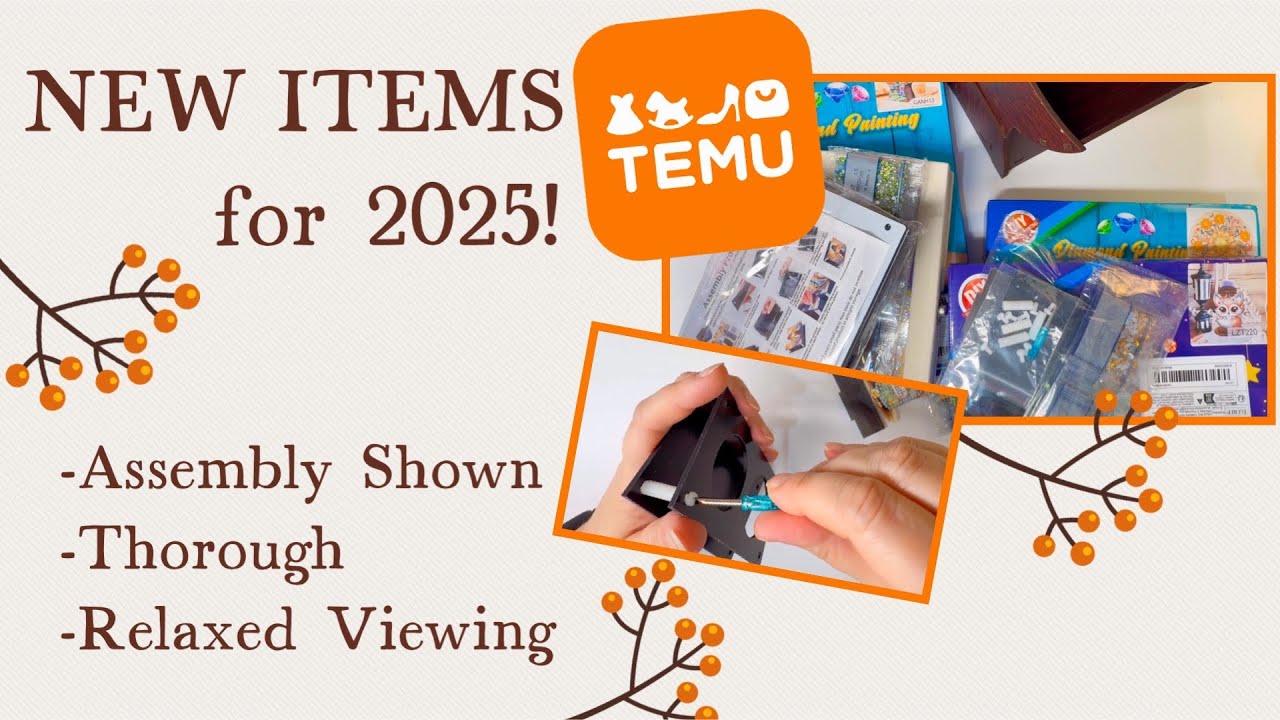 New TEMU for 2025! Unique #diamondpainting Crafts w/ Assembly Shown!