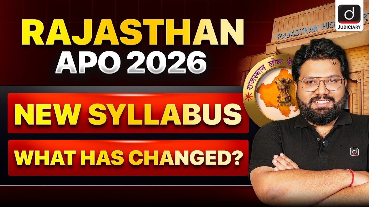 Rajasthan APO 2026: New Syllabus & Complete Preparation Strategy | Drishti Judiciary