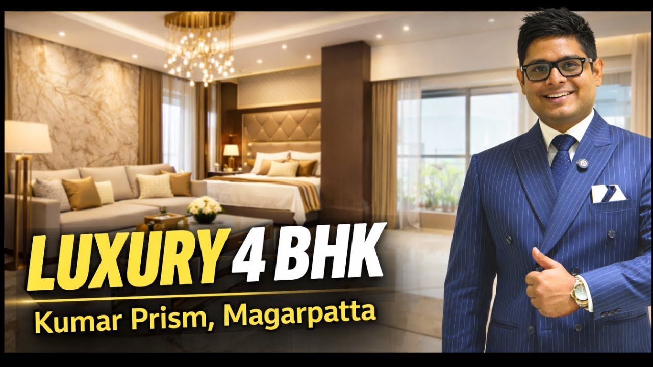 Kumar Prism Magarpatta | New Launch 3 & 4 BHK Luxury Residences Near Amanora | Sample flat tour