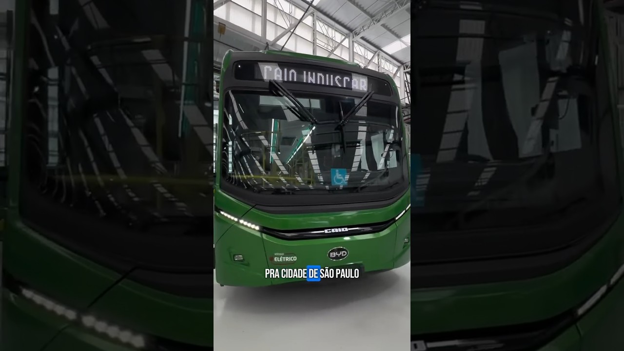 Prefeito de S&atilde;o Paulo Ricardo Nunes apresenta novo &ocirc;nibus 100% el&eacute;trico  E-Millennium BRT articulado