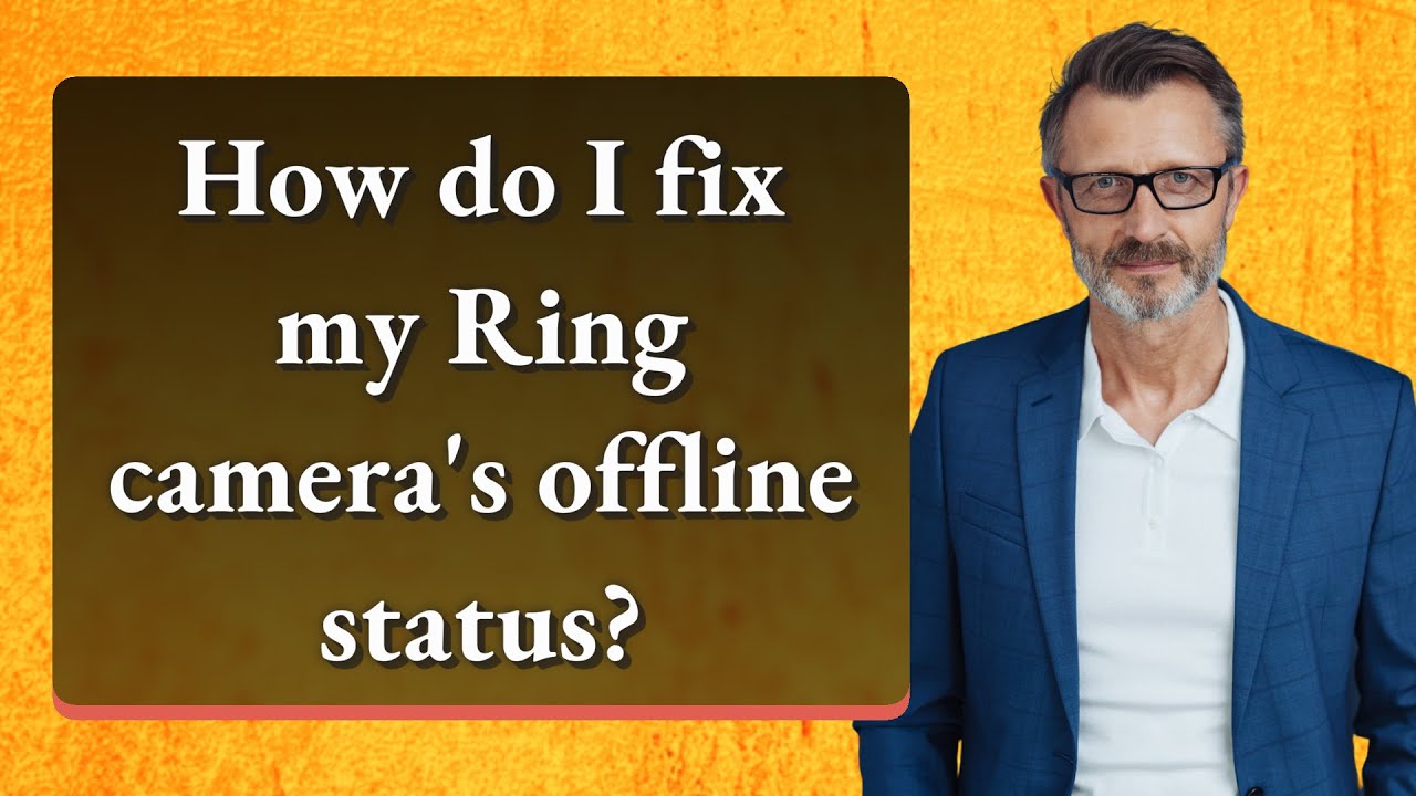 How do I fix my Ring camera's offline status?