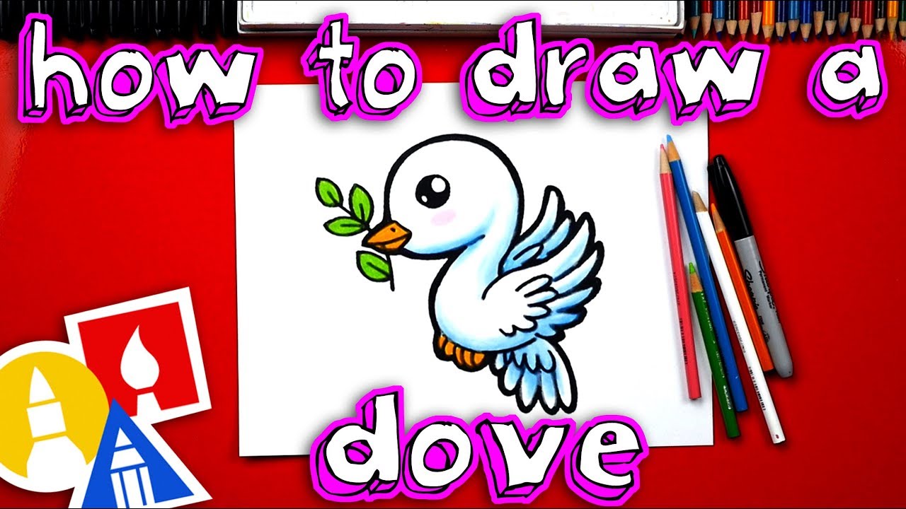 How To Draw A Dove & Olive Branch