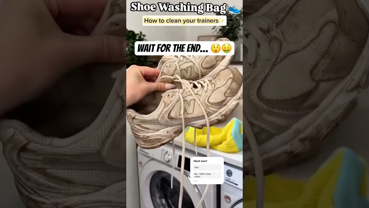 This Shoe Washing Bag Is A Game Changer! #shorts #viralshorts #cleantok