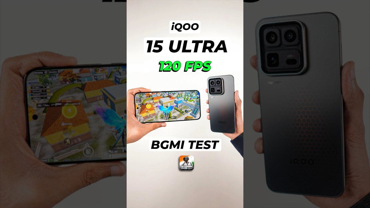 iQOO 15 Ultra - 120 FPS BGMI Test: Built-in Fan & Gaming Triggers 🔥