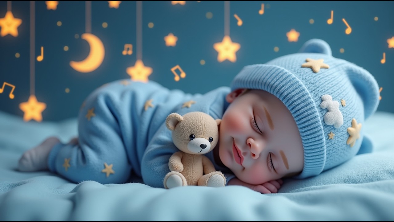 Baby Sleep Music 🎵 Mozart Brahms Lullaby 🌙 Perfect Night Calm for Sleep Fast