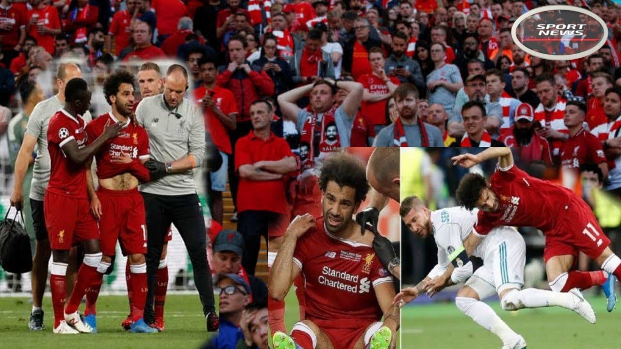 All fans cried when M.Salah was injured || UEFA Champions League || Real Madrid vs Liverpool