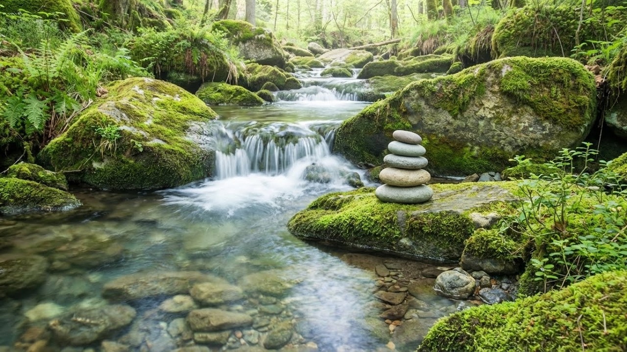Silent Creek Atmosphere | Piano & Nature Relaxation (3 Hours)
