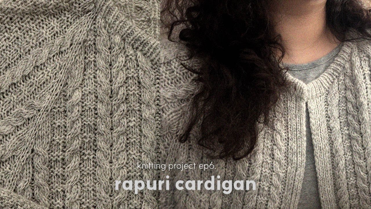 knitting | 1년을 건너온 프로젝트 | rapuri cardigan | 라푸리가디건