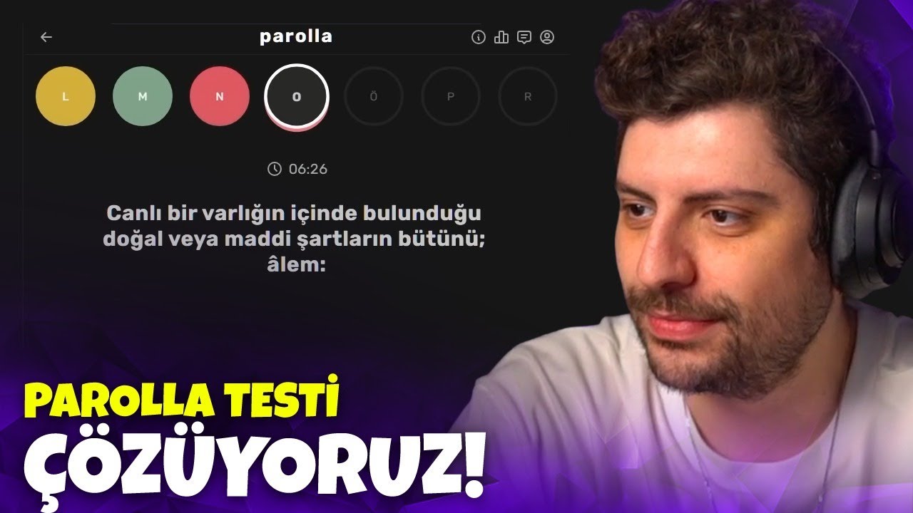 BİRLİKTE PAROLLA TESTİ ÇÖZÜYORUZ! | Parolla
