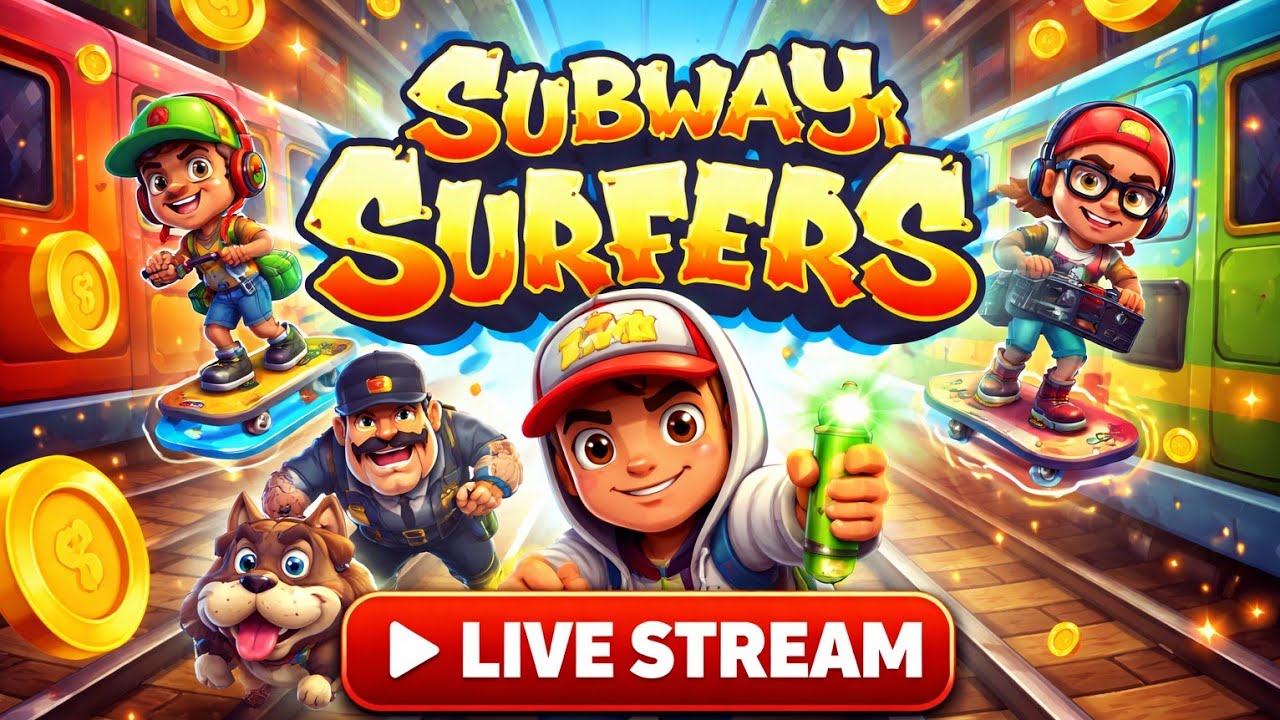 🔴 Subway Surfers LIVE 🔥 | Crazy Run 🏃‍♂️ | Let’s Break High Score 🏆