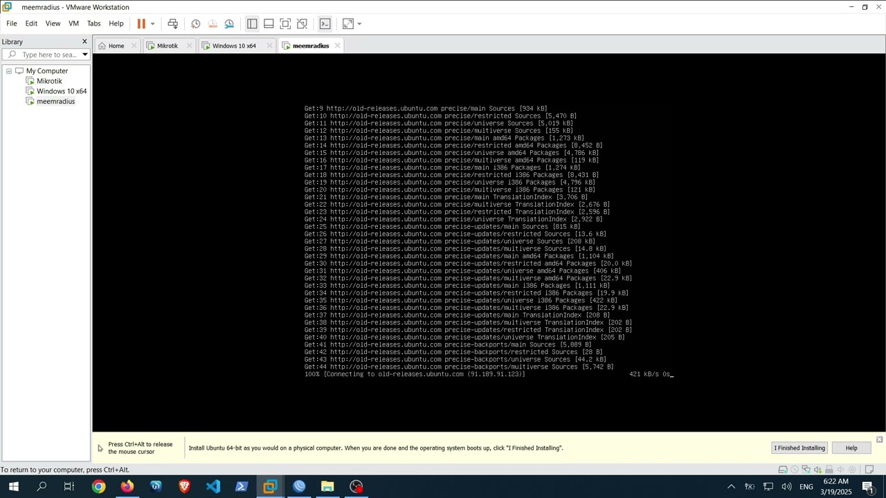 سكريبت تنصيب الريديوس مانجر تلقائيا DMA Radius Manager unattended installation on Ubuntu 12.04 iso