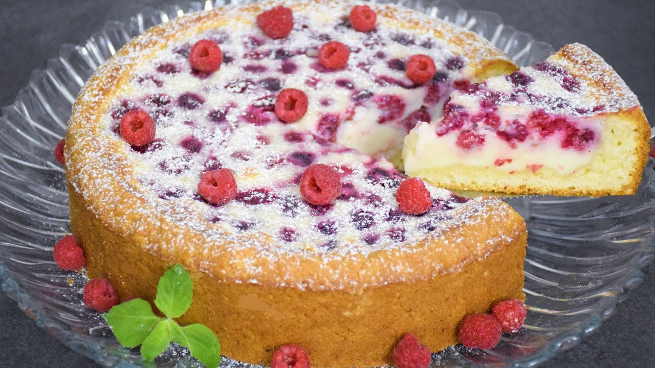 Кусочек буквально ТАЕТ во рту! 🍰 ЦВЕТАЕВСКИЙ ПИРОГ С МАЛИНОЙ: Быстрый Рецепт Выпечка к чаю