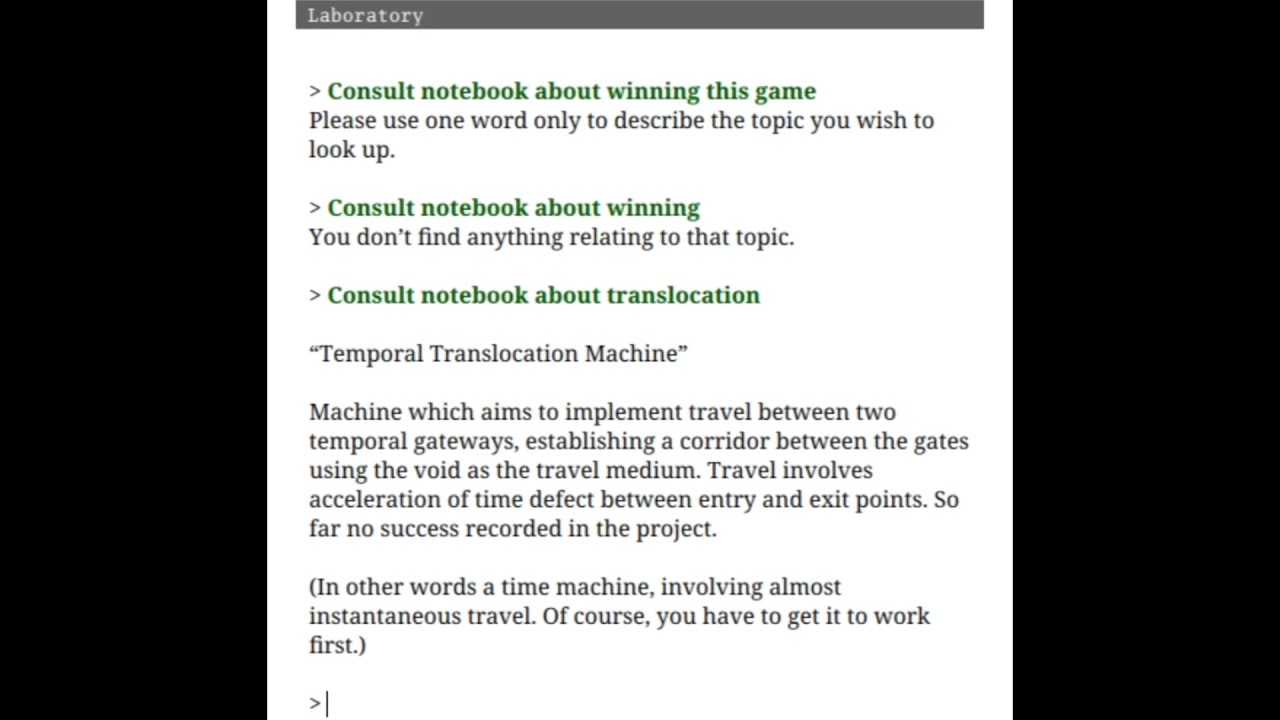 How Hard Can a Text Adventure Be? - Time: All Things Come to an End Gameplay