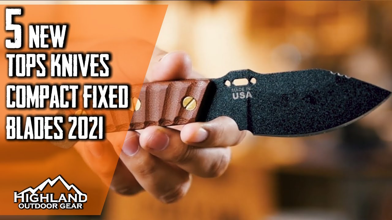 5 New TOPS Mini Fixed Blades Perfect Addition to a Outdoor Survival Pack.