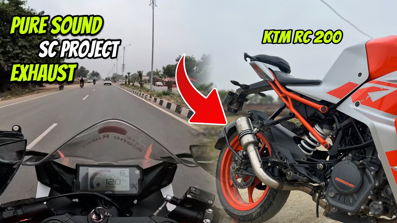😱SC Project Exhaust Pure Sound | KTM RC 200 New Exhaust