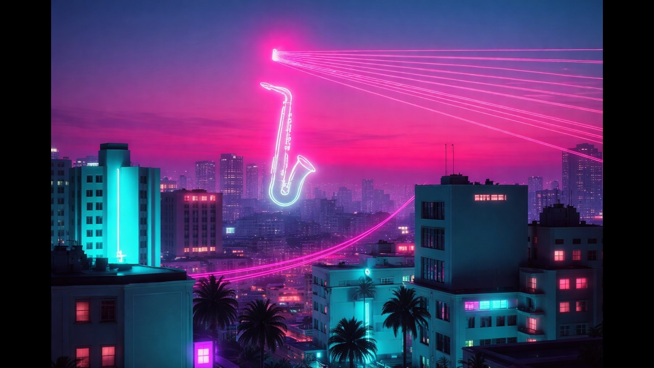 Saxophone Memories - Neon City Cruise ¦ 80's Style Synthwave