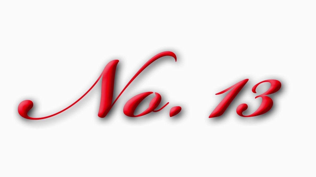 No. 13