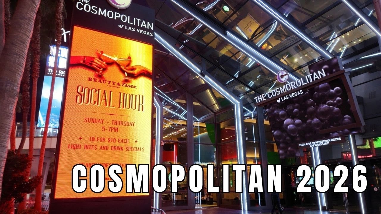 Полный тур! Пешеходная экскурсия по курорту и казино Cosmopolitan Las Vegas в 2026 году.