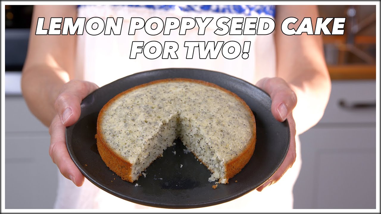 Lemon Poppyseed Cake For Two - Glen And Friends Cooking