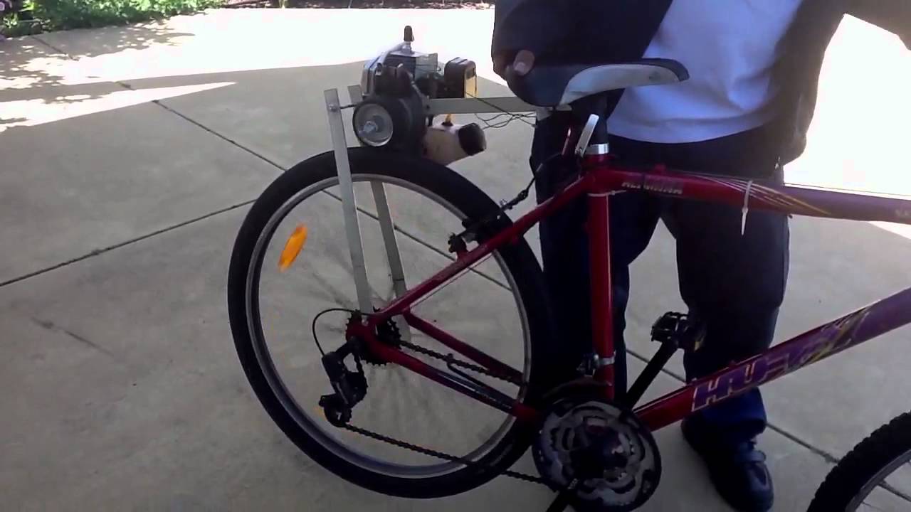 25cc Weedeater bike trial