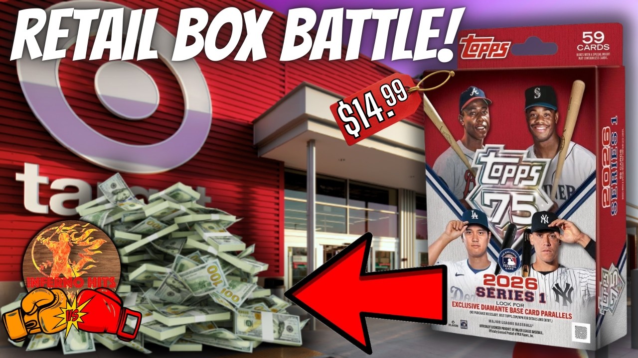 🚨ЗОЛОТО /50 ХИТОВ!🚨ХИТЫ ИЗ СЕРИИ 2026 TOPPS SERIES 1 HANGER BOX BATTLE VS INFERNO! ЛУЧШИЕ СПОРТИВ...