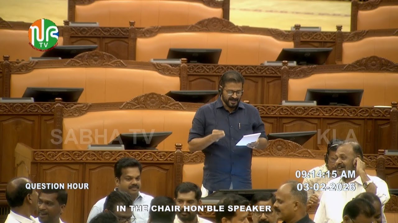 Xavier Chittilappilly during the Question and Answer session in the Legislative Assembly. MLA.