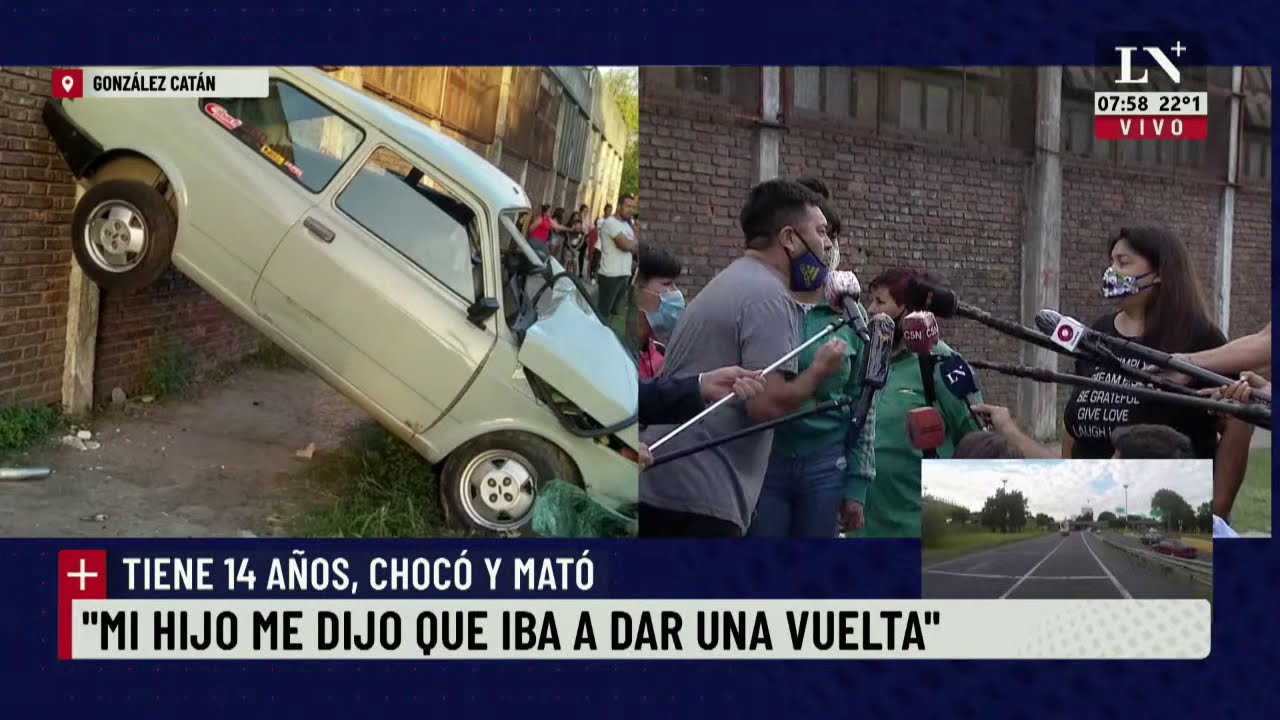 Tiene 14 años, chocó y mató: cara a cara, las dos familias enfrentadas