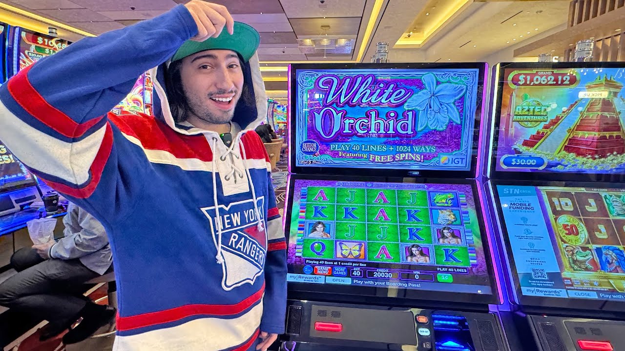 I Put HUNDREDS Into A White Orchid Slot Machine!